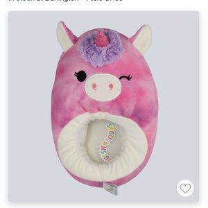 Squishmallows Kids’ Lola the Unicorn Plush Slippers - Berry Purple